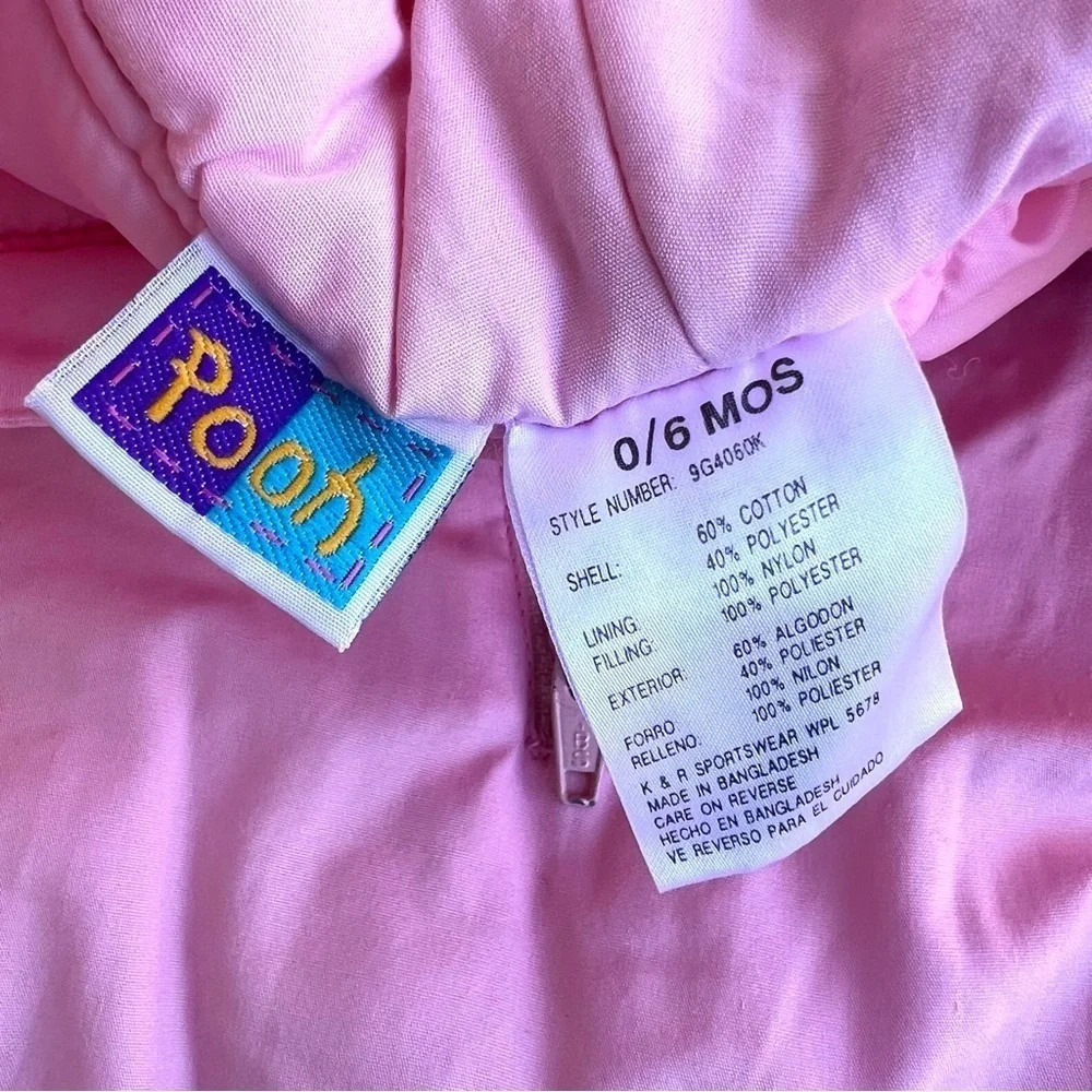 Vintage Winnie The Pool Snow Suit For Baby's O-6months